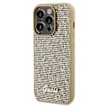 Miniatyrbild 3 av 7: Guess iPhone 14 Pro Mobilskal Disco Script Metal - Guld
