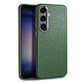 Miniatyrbild 1 av 9: Galaxy S24 Plus Mobilskal Läder Shockproof Silikon - Grön