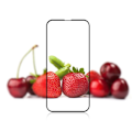Miniatyrbild 5 av 6: Mocolo iPhone 15 Plus Härdat Glas Skärmskydd Silk Printing - Svart Svart