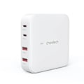 Miniatyrbild 1 av 7: Choetech GaN Snabbladdare 100W 2xUSB-A 2xUSB-C - Vit