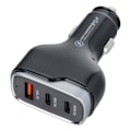 Miniatyrbild 1 av 4: Billaddare USB-C USB QC/2x USB-C - Svart Svart