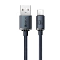 Miniatyrbild 2 av 5: Baseus Crystal USB-C till USB-A kabel 100W 2m - Svart Svart
