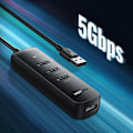 Miniatyrbild 3 av 11: Ugreen HUB USB Type A splitter - 4x USB 3.2 Gen 1 - Svart