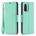 Miniatyrbillede 1 af 8: Litchi Wallet Case til Xiaomi Mi 11i / Poco F3 - Turkis