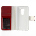 Pikkukuva 8 / 11: Kohokuvioitu lompakkokotelo LG G Flexille (punainen) Red