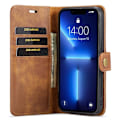 Miniatyrbild 5 av 8: DG.MING iPhone 14 Pro Max Plånboksfodral Split Detachable Flip - Brun