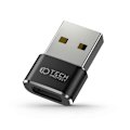 Miniatyrbild 1 av 3: Tech-Protect Adapter USB to USB-C Ultraboost - Svart