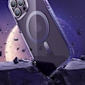 Miniatyrbild 8 av 11: Kingxbar iPhone 14 Plus Skal Magsafe PQY Ice Crystal - Grå