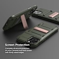 Miniatyrbillede 3 af 11: VRS DESIGN Damda QuickStand Skal iPhone 12 Mini - Bronze Grön