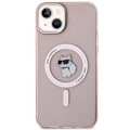 Miniatyrbild 6 av 11: KARL LAGERFELD iPhone 15 Plus Mobilskal Magsafe IML Choupette - Rosa