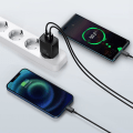 Miniatyrbillede 8 af 9: BASEUS - 2-Port netværksoplader 20W - Sort Black