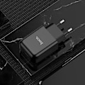 Miniatyrbild 2 av 3: Hoco Väggladdare Adapter USB-A - Svart Svart
