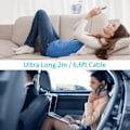 Miniatyrbild 9 av 9: Choetech USB-C till Lightning kabel MFi 480Mb/s 3A 2m Svart