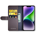 Miniatyrbild 4 av 11: iPhone 15 Plånboksfodral Äkta Läder Anti-Dust - Brun