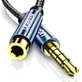 Miniatyrbild 2 av 9: Ugreen Adapter Kabel Extension AUX Minijack 3.5 mm 1.5m - Blå