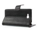 Miniatyrbild 5 av 5: Embossed Plånboksfodral till LG Optimus L9 II (Svart) Svart