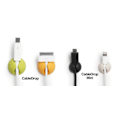 Pikkukuva 5 / 5: Bluelounge CableDrop Mini, Itsekiinnittyvä pidike johtoille, 9- White