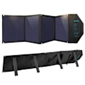 Miniatyrbild 1 av 7: Choetech Foldable 2x USB Till Typ-C Solladdare 80W - Svart Svart