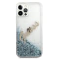 Pikkukuva 3 / 9: Guess iPhone 12 Pro Max Skal Glitter Vintage Script - Sininen Blue