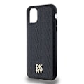 Miniatyrbild 6 av 8: DKNY iPhone 11/XR Mobilskal Magsafe Läder Pattern Metal Logo Svart