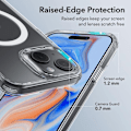 Miniatyrbild 3 av 11: ESR iPhone 15 Mobilskal Magsafe CH Halolock - Clear