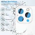 Miniatyrbild 6 av 8: [2-PACK] iPhone 14 Pro Max Kameralinsskydd i Härdat glas Clear