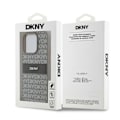Miniatyrbild 8 av 8: DKNY iPhone 14 Pro Max Mobilskal Läder Mono Stripe & Metal Logo Beige