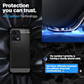 Miniatyrbild 10 av 10: Spigen Xiaomi Redmi Note 12 Mobilskal Rugged Armor - Svart