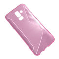 Miniatyrbild 2 av 2: Flexicase Mobilskal till Samsung Galaxy A6 Plus (2018) - Rosa Rosa