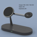 Miniatyrbillede 11 af 11: 3i1 Magsafe trådløs oplader iPhone / Apple Watch / AirPods Svar Black