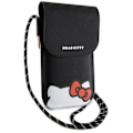 Miniatyrbild 7 av 11: Hello Kitty Halsbandsfodral Läder Hiding Kitty - Svart Svart