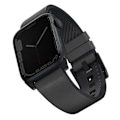 Miniatyrbild 1 av 3: UNIQ Straden Apple Watch Läder 42/44/45mm - Grå