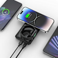 Miniatyrbild 4 av 8: VEGER Powerbank 10000 mAh Magsafe 22.5W med trådlös laddning - Svart