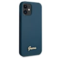 Miniatyrbild 4 av 8: Guess Skal iPhone 12 Mini Metal Logo Script - Blå Blå