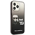 Miniatyrbild 4 av 8: Karl Lagerfeld iPhone 13 Pro Skal Gradient Ikonik Karl & Choupette - Svart Svart