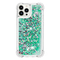 Miniatyrbild 2 av 6: iPhone 14 Pro Max Skal Liquid Floating Glitter - Grön