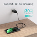 Miniatyrbild 5 av 7: Choetech USB-C till Lightning kabel MFi 1.2m lång - Svart Svart