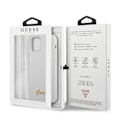 Miniatyrbild 8 av 8: Guess Skal iPhone 12 Mini Metal Logo Script - Vit Vit