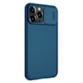 Miniatyrbild 3 av 5: Nillkin CamShield Silikon Skal iPhone 13 Pro Max - Blå Blå