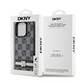 Miniatyrbild 8 av 8: DKNY iPhone 14 Pro Max Mobilskal Läder Checkered Mono Pattern Svart
