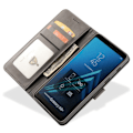 Miniatyrbild 3 av 5: LC.IMEEKE Plånboksfodral för Samsung Galaxy A8 2018 - Grå grå
