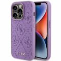 Miniatyrbild 1 av 8: Guess iPhone 15 Pro Mobilskal Läder Stamped - Lila