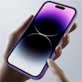 Miniatyrbild 5 av 8: iPhone 15 Plus Mobilskal Electroplating Kickstand - Svart Svart