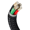 Miniatyrbild 8 av 11: Baseus USB-A till Lightning kabel Cafule Series 2.4A 1m Svart