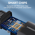Miniatyrbild 7 av 10: Wozinsky USB-A USB-C 20W Väggladdare - Svart