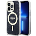 Miniatyrbild 1 av 8: Guess iPhone 14 Pro Mobilskal MagSafe Marble - Svart Svart