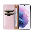 Miniatyrbild 4 av 7: Galaxy S22 Plus Plånboksfodral Magnet Strap - Rosa