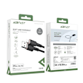 Miniatyrbild 9 av 9: Acefast USB-A till Lightning kabel 1.2m - Svart Svart