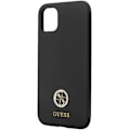 Miniatyrbild 10 av 11: Guess iPhone 11/XR Mobilskal Silikon Logo Strass - Svart Svart