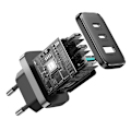 Miniatyrbild 4 av 10: Joyroom Snabbladdare 2x USB-C USB-A 32W - Svart